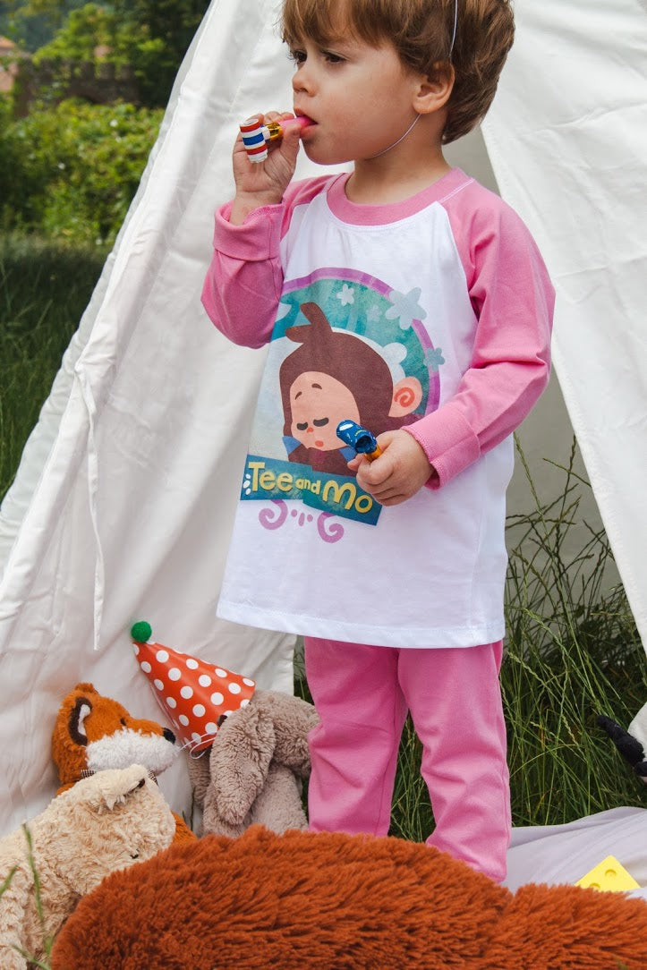 Sleepy Tee Pyjamas in Pink