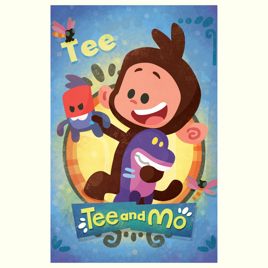 Tee and Mo Art Print: Tee