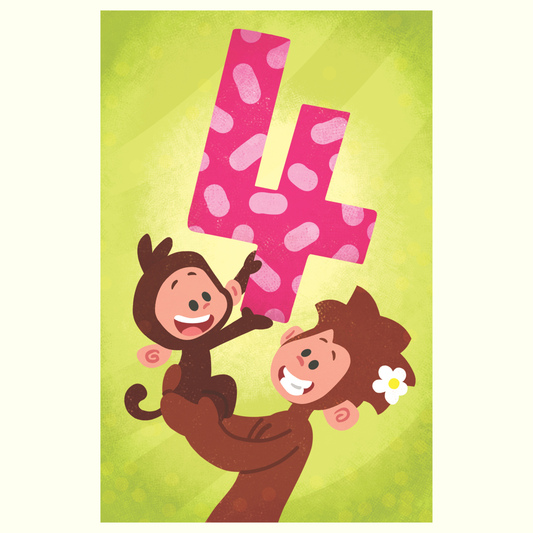 Birthday Card - 4th Birthday