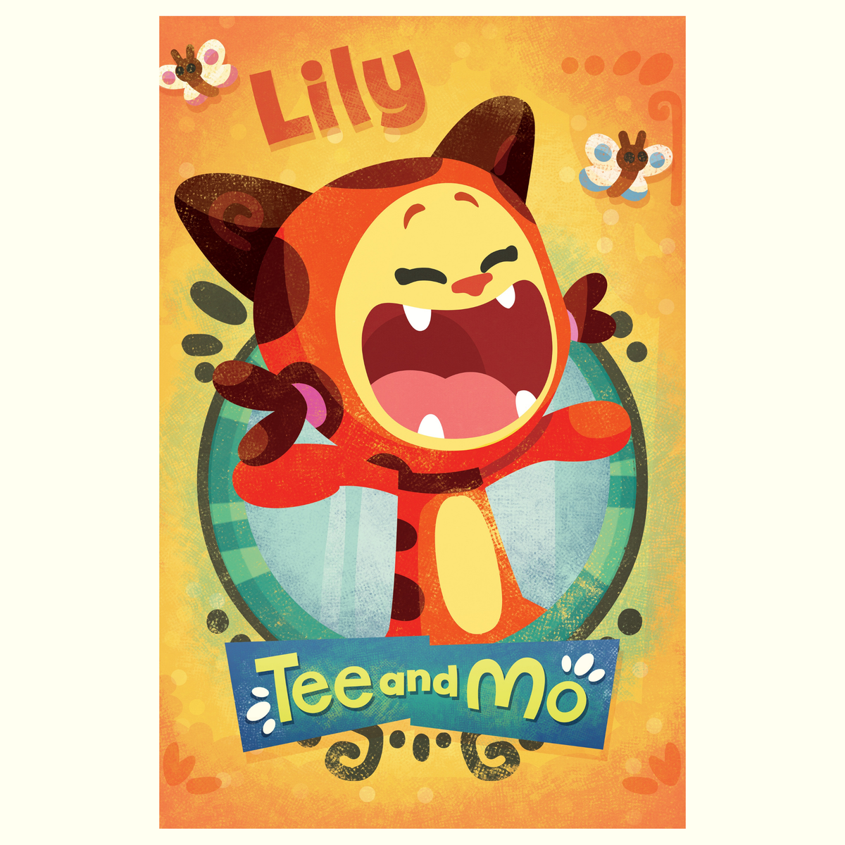 Tee and Mo Art Print: Lily