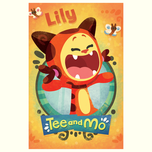 Tee and Mo Art Print: Lily