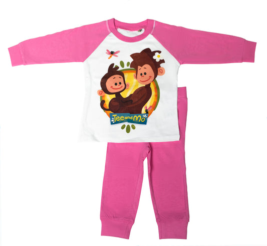 Tee and Mo Hug Pyjamas in Pink